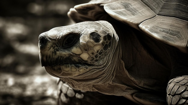 Una tortuga en el desierto