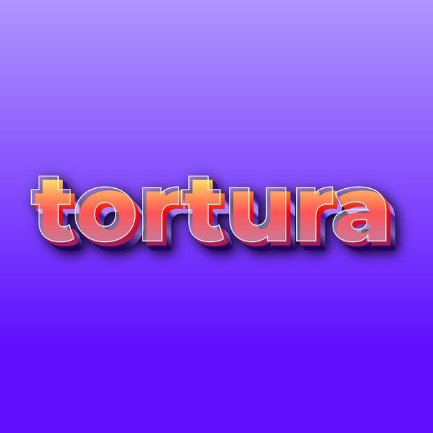 torturaEfecto de texto JPG degradado fondo morado tarjeta foto