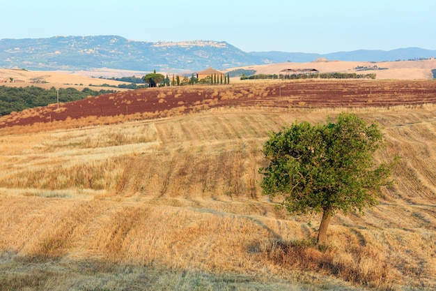 Toscana salida del sol campo Italia