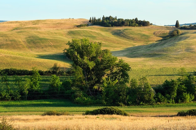 Toscana salida del sol campo Italia