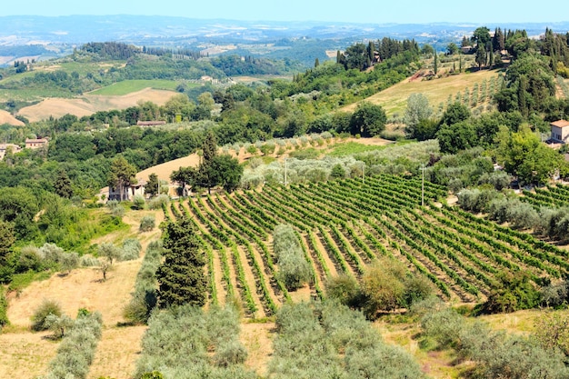 Toskana-Landschaft San Gimignano Italien