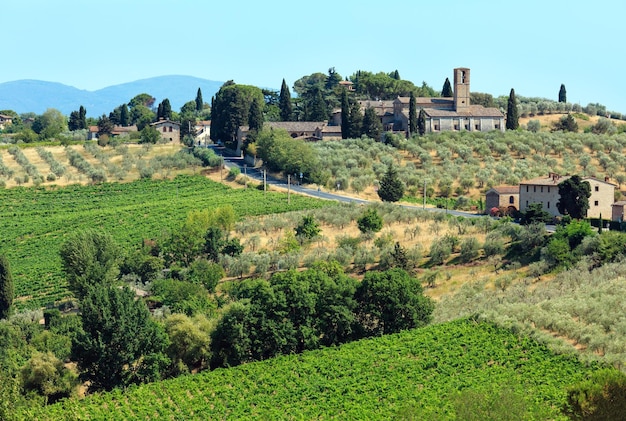 Toskana-Landschaft San Gimignano Italien