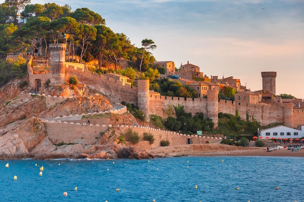 Tossa de Mar en la Costa Brava, Catalunya, España