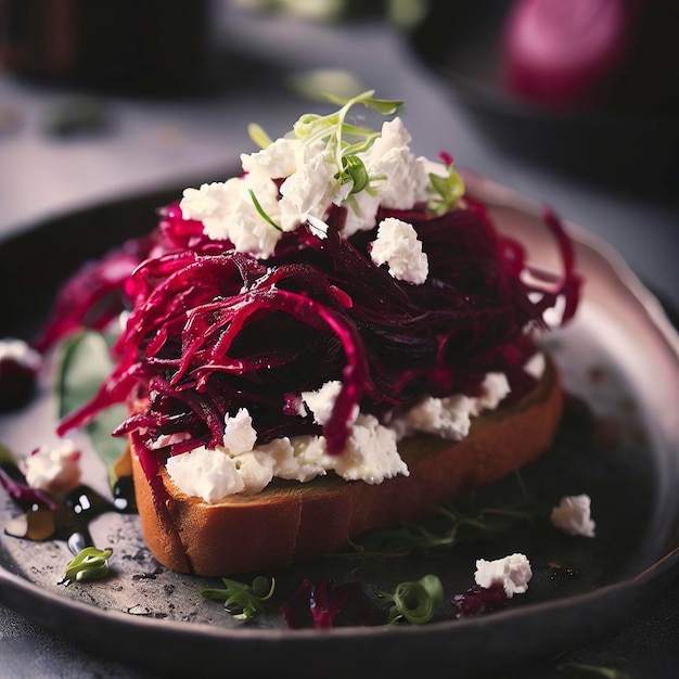 Tostadas De Remolacha Y Feta