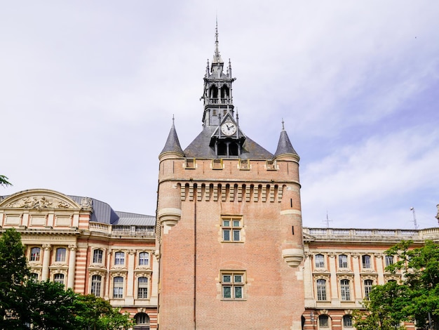 Toulouse Detail der Capitole Kapitol Herz der Gemeindeverwaltung und das Rathaus der französischen Stadt