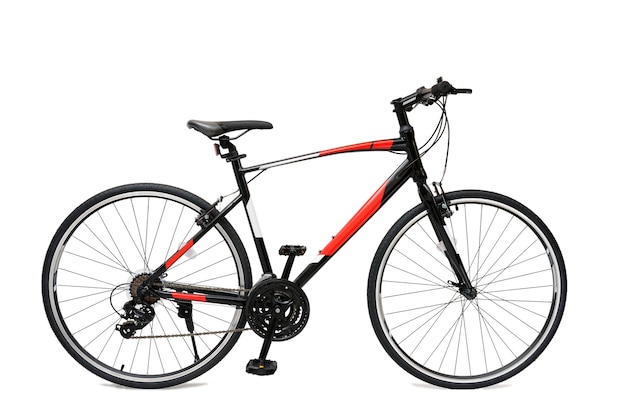 Touring Hybrid Bike isoliert