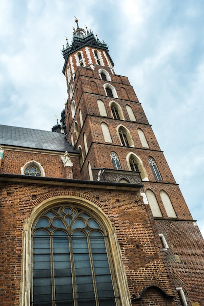 Touristische architektonische Attraktionen auf dem historischen Platz von Krakau