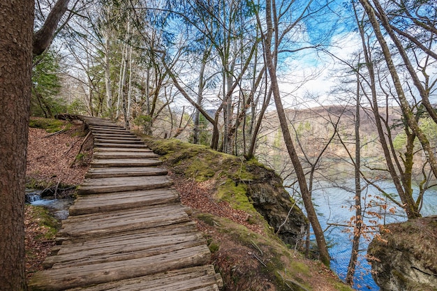 Touristischer Holzweg