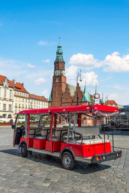 Foto touristisches öko-auto