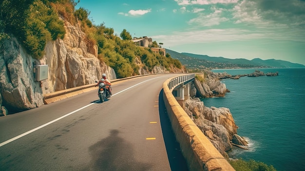 Tours de motocicleta que o levam em uma viagem cênica através de marcos icônicos com o estrondo do motor abaixo de você gerado pela IA