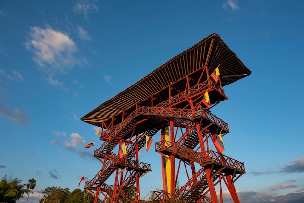 Tower Mirador National Coffee Park Montenegro Quindio Armenien Kolumbien