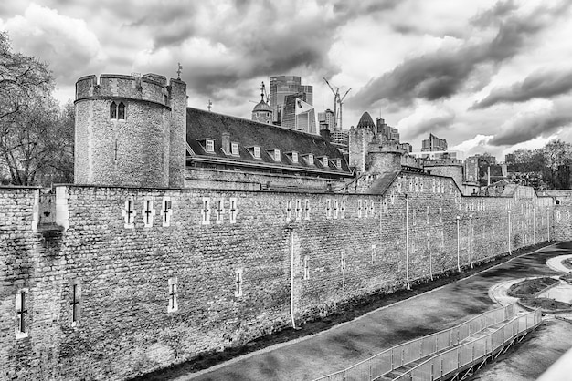 Tower of London ikonischer Königspalast und Festung England Großbritannien