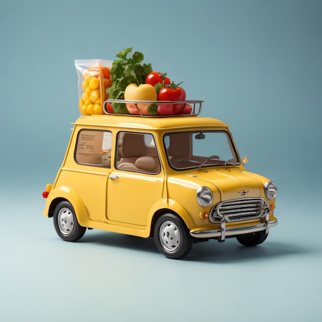 Toy Food Truck mini coche de juguete de entrega de alimentos