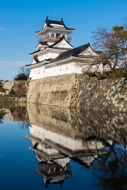 Foto toyama japón en el castillo de toyama