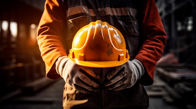 trabajador con casco