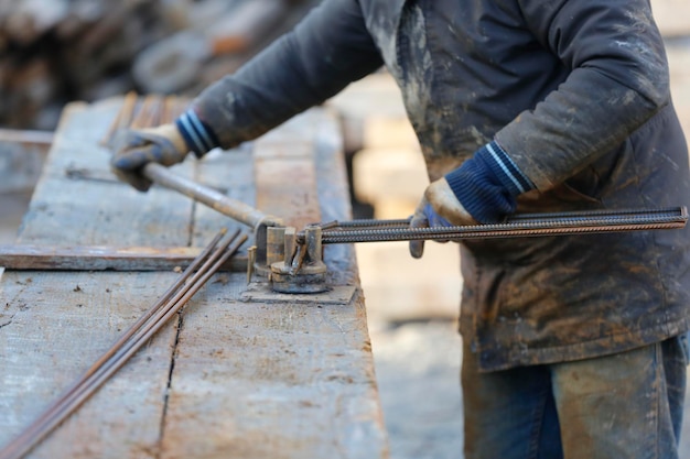 trabajador de la construcción en la construcción