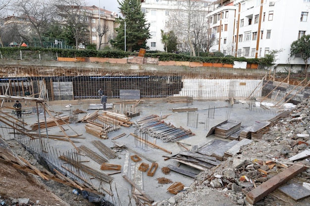 trabajador de la construcción en la construcción