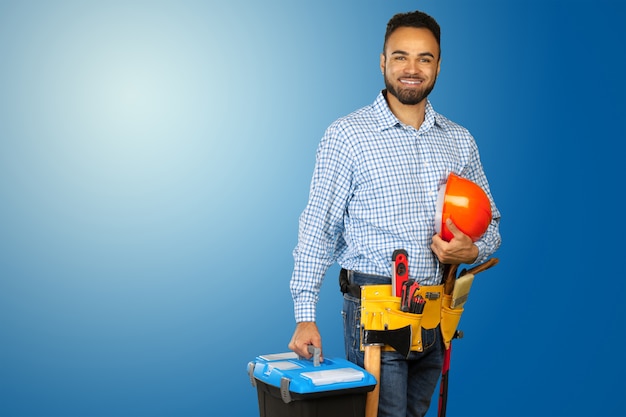 Trabajador de la construcción masculina