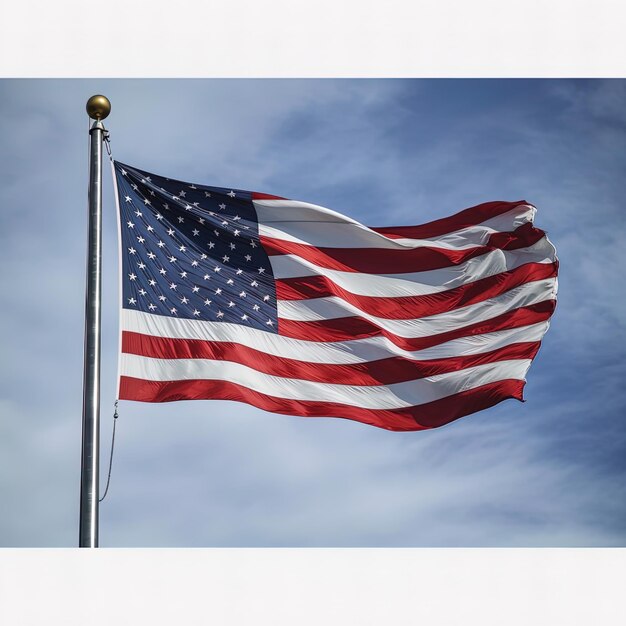 Trabajador del día del trabajo de la bandera de los Estados Unidos