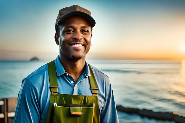 Trabajador feliz