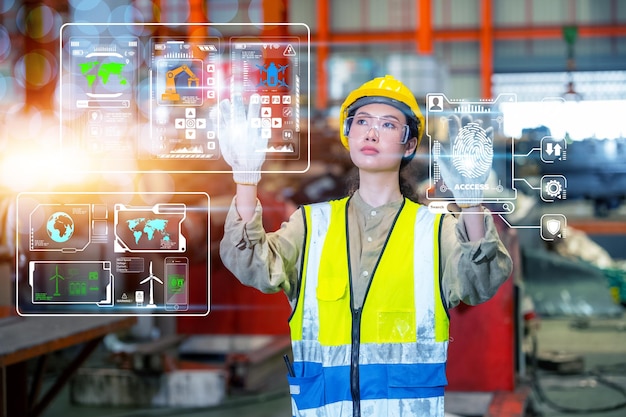 Los trabajadores están trabajando en las habilidades de los trabajadores de ingeniería de fábrica, la industria de capacitación de mantenimiento de calidad, el almacén de los trabajadores de fábrica, el taller para los operadores de fábrica, la producción del equipo de ingeniería mecánica.