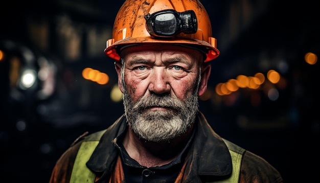 Trabajadores de la mina Portait fotografía de la mina