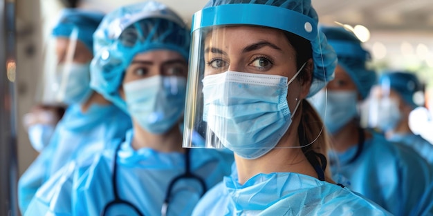 Foto trabajadores de la salud