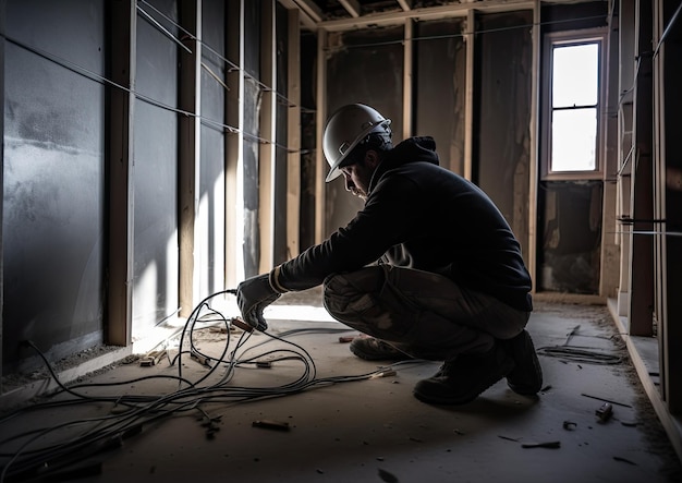 Trabajando como electricista