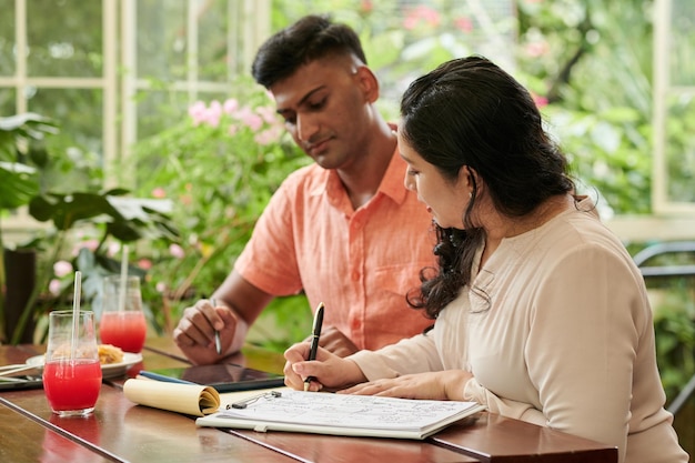 Trabajando en el plan de negocios