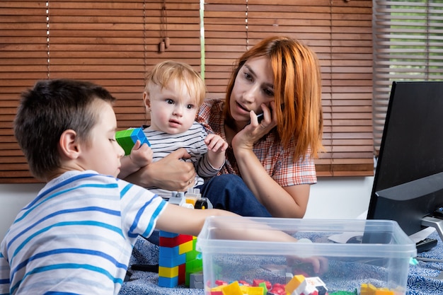 Trabajar desde casa con niños pequeños