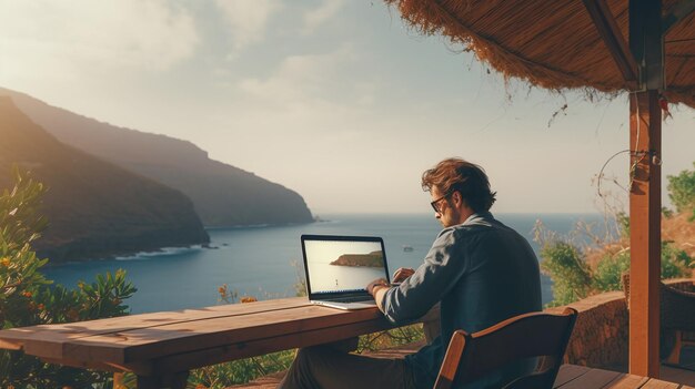 Foto trabajo a distancia por cuenta propia