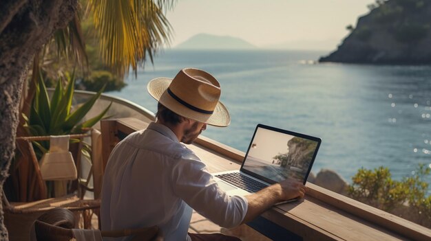 Foto trabajo a distancia por cuenta propia