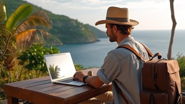 Foto trabajo a distancia por cuenta propia