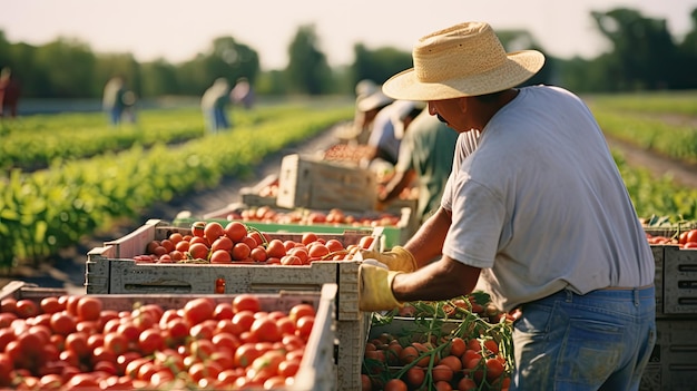 Trabajo en equipo agricultura de Florida