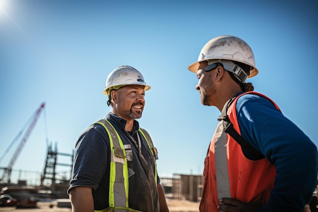 Trabajo en equipo de ingenieros de construcción