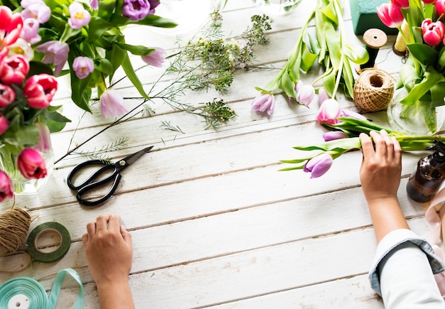 Trabajo de florista