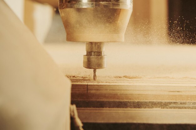 Trabajo de máquinas cnc herramienta de carpintería control numérico por computadora