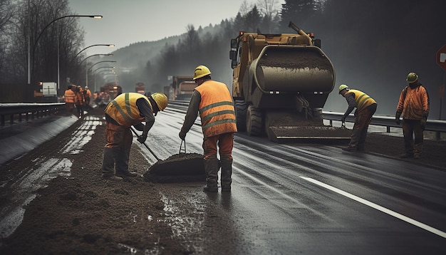 Foto trabajos en carretera