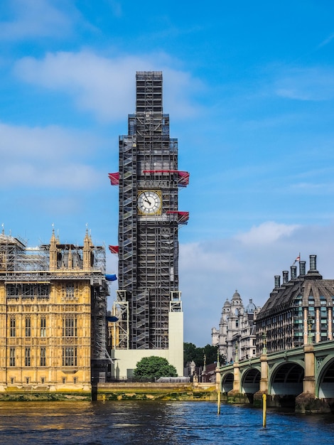 Trabajos de conservación HDR Big Ben en Londres