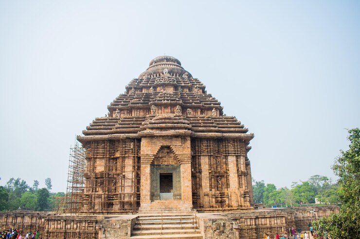 Trabajos de renovación en Konark Sun Temple en India
