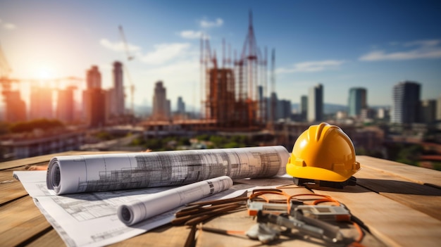 Foto trabalhadores da construção civil arquitetos e engenheiros apertando as mãos enquanto trabalhavam em equipe