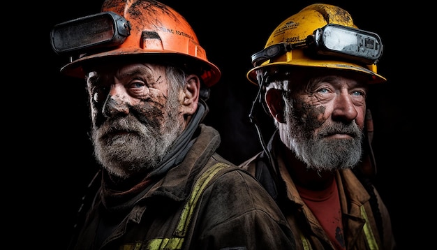 Trabalhadores das minas Fotografia de minas Portait