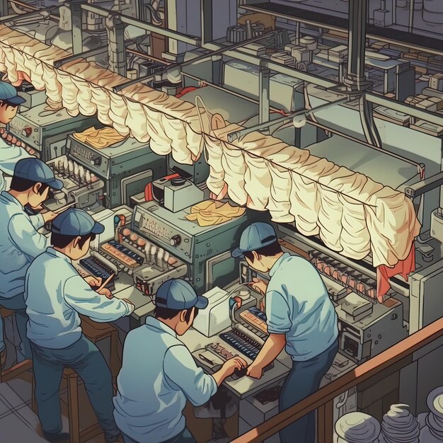 Foto trabalhadores masculinos trabalhando na celebração do dia do trabalho na fábrica