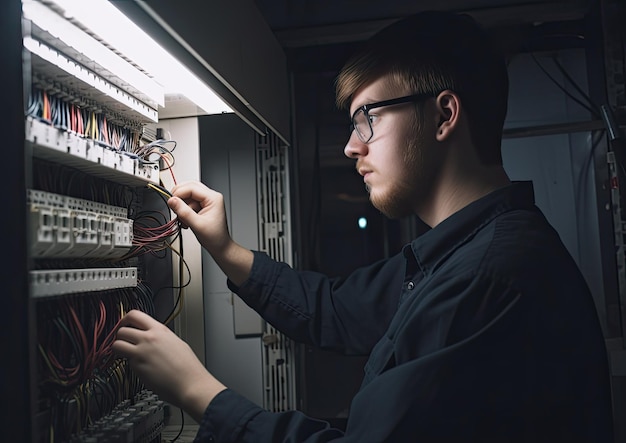 Trabalhando como eletricista