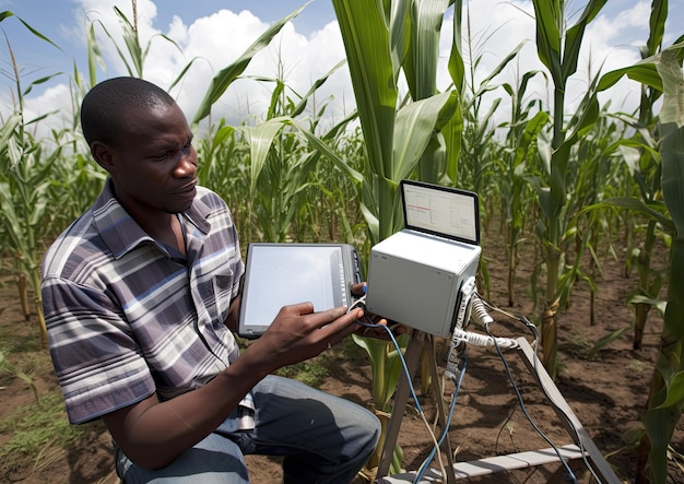 Foto trabalhando como engenheiro agrônomo