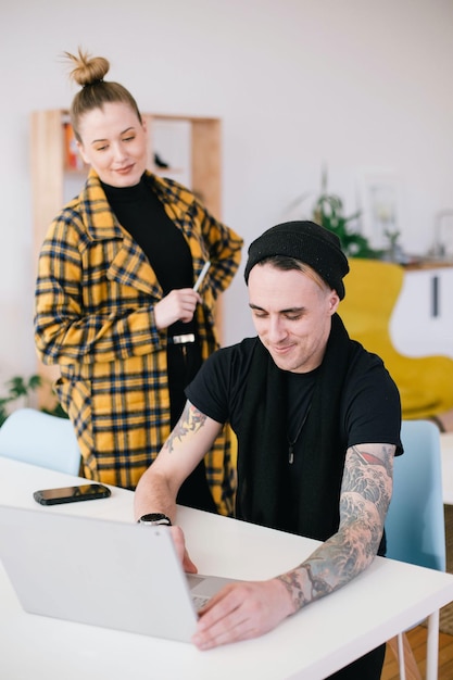 Foto trabalho de negócios e trabalho de empreendedor