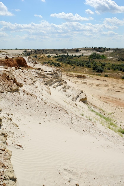 Trabalho industrial de areia de formação