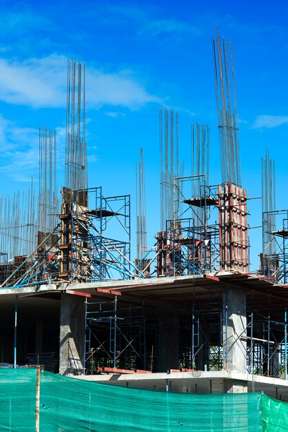 trabalho no local de construção