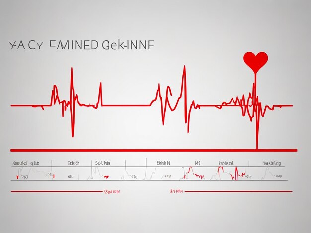 Foto tracção de eletrocardiograma do coração humano