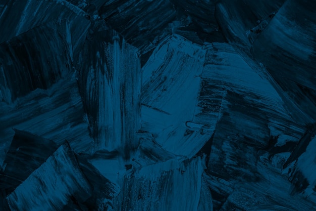 Traços ásperos com uma espátula Pintura em gesso Parede de cimento de gesso Vista Substrato sob Para uma inscrição Aparência do papel de parede do jogo Tons de azul